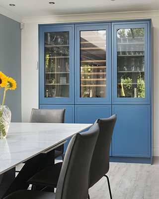 A large handleless cabinet in a client's kitchen.